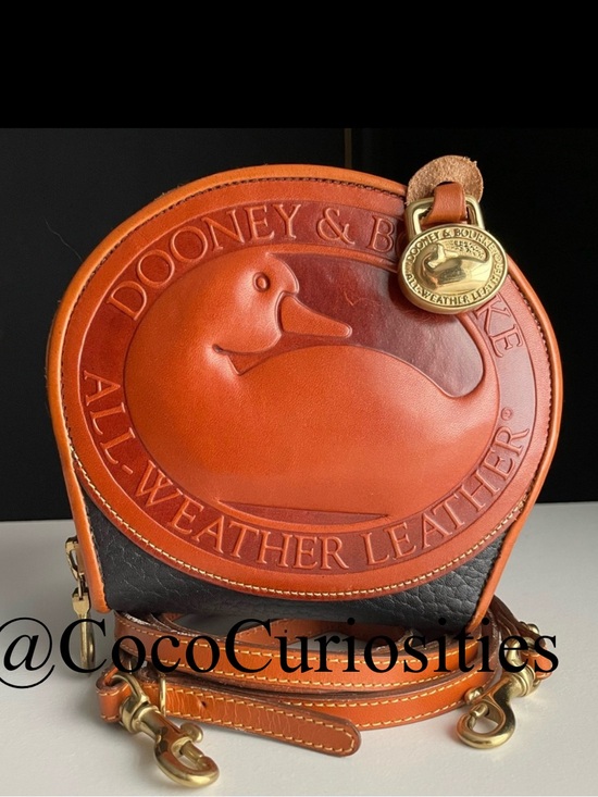 Dooney & Bourke Handbags - Dooney & Bourke Brown Leather Crossbody Wallet Bag
